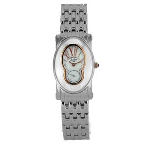 JUSTINA Stainless Steel Dress Watch with Finish Women Silver Watches